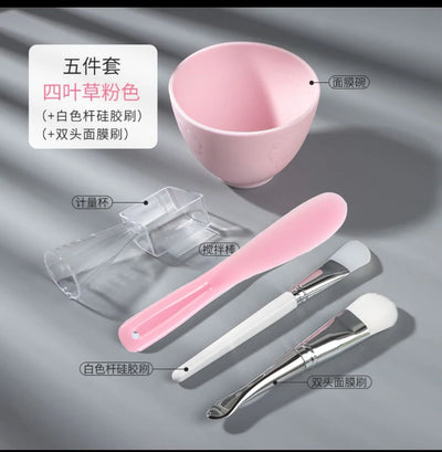 5PCS Face Mask Mixing Bowl Set – DIY Facial Applicator Kit – masking, container, det (Image 7)