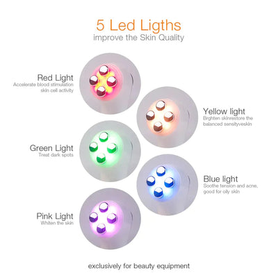 6-in-1 LED Skin Massage  Device – Multi-Mode Facial Lifting & Rejuvenation Tool – lift, luft, seal (Image 4)