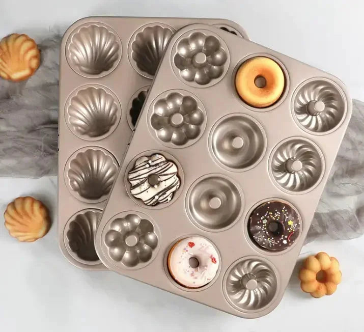 6-Cup Cake Mold & Baking Tray Se – charlotte, cupcake, savarin (Image 3)