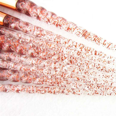 8pcs Makeup Brushes Set for Professional Beauty – round, rouge, impressionism (Image 3)