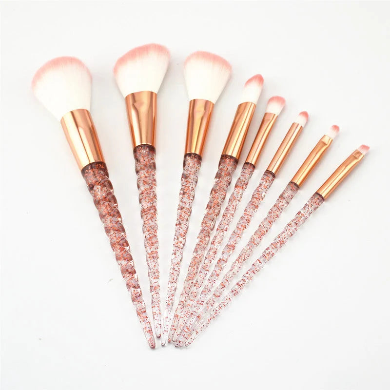 8pcs Makeup Brushes Set for Professional Beauty – round, rouge, impressionism (Image 6)