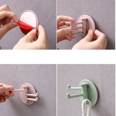 Adhesive Wall Hook – Nail-Free Hanging Solution – oil, tie, tied (Image 2)