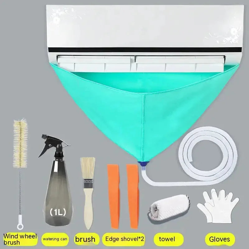 Air Conditioner Waterproof Cover – with Cleaning Tools Se – airs, fan, cleaner (Image 3)