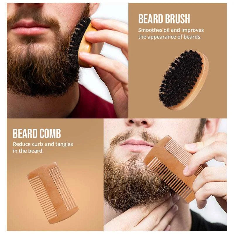 Beard Growth Kit For Men Thicker Mustache Grooming – razor, stubble, whisker (Image 4)