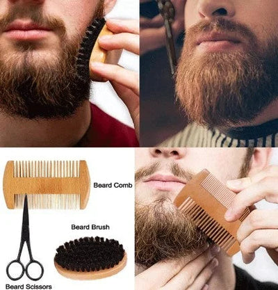Beard Growth Kit For Men Thicker Mustache Grooming – razor, stubble, whisker (Image 5)