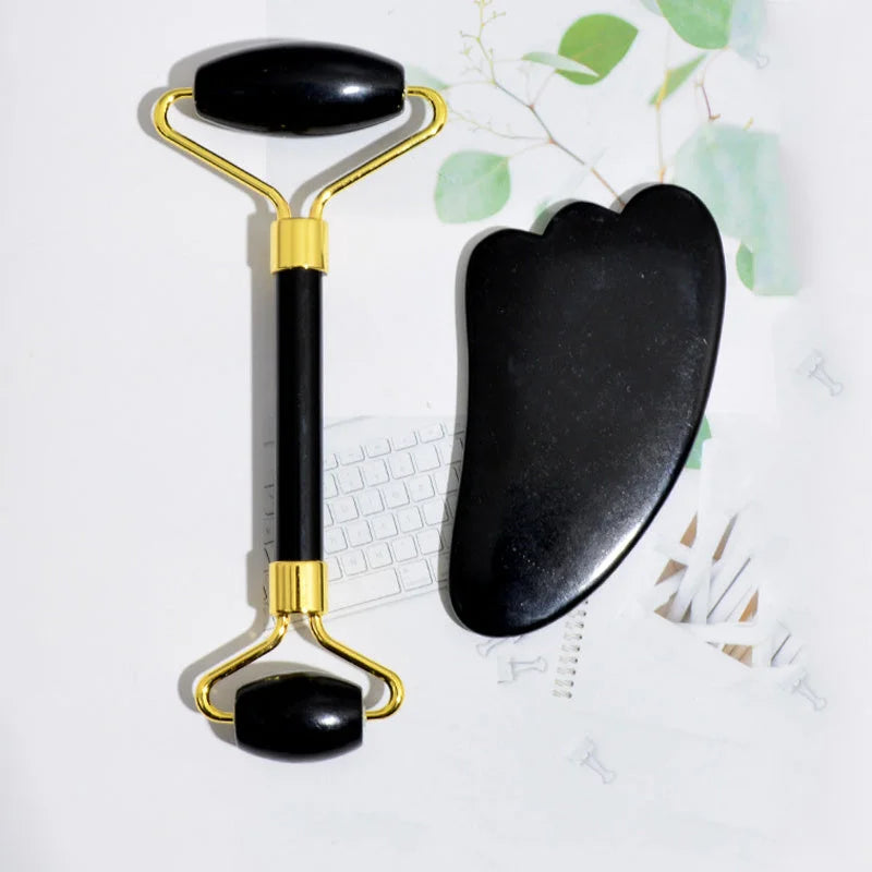 Beauty Jade Roller – Cooling Facial Massage Tool – beauty salon, file, hacking (Image 3)