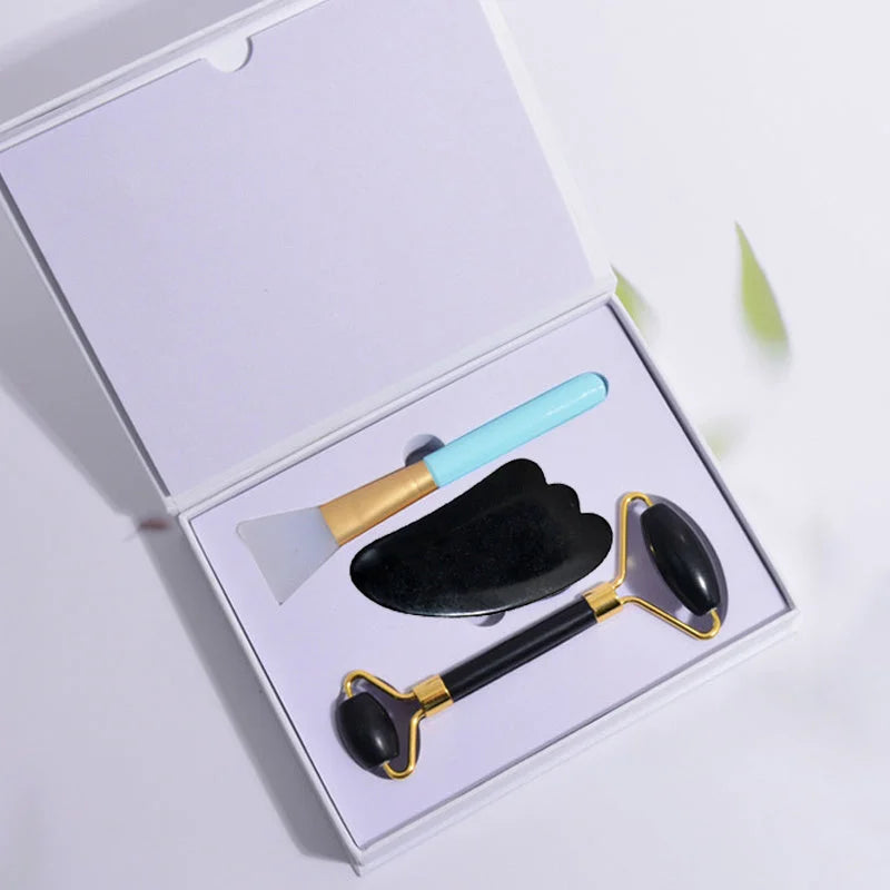Beauty Jade Roller – Cooling Facial Massage Tool – beauty salon, file, hacking (Image 4)