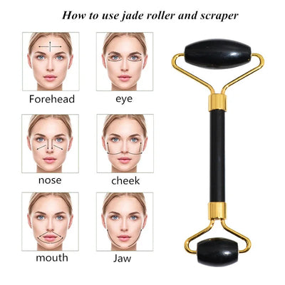 Beauty Jade Roller – Cooling Facial Massage Tool – beauty salon, file, hacking (Image 6)