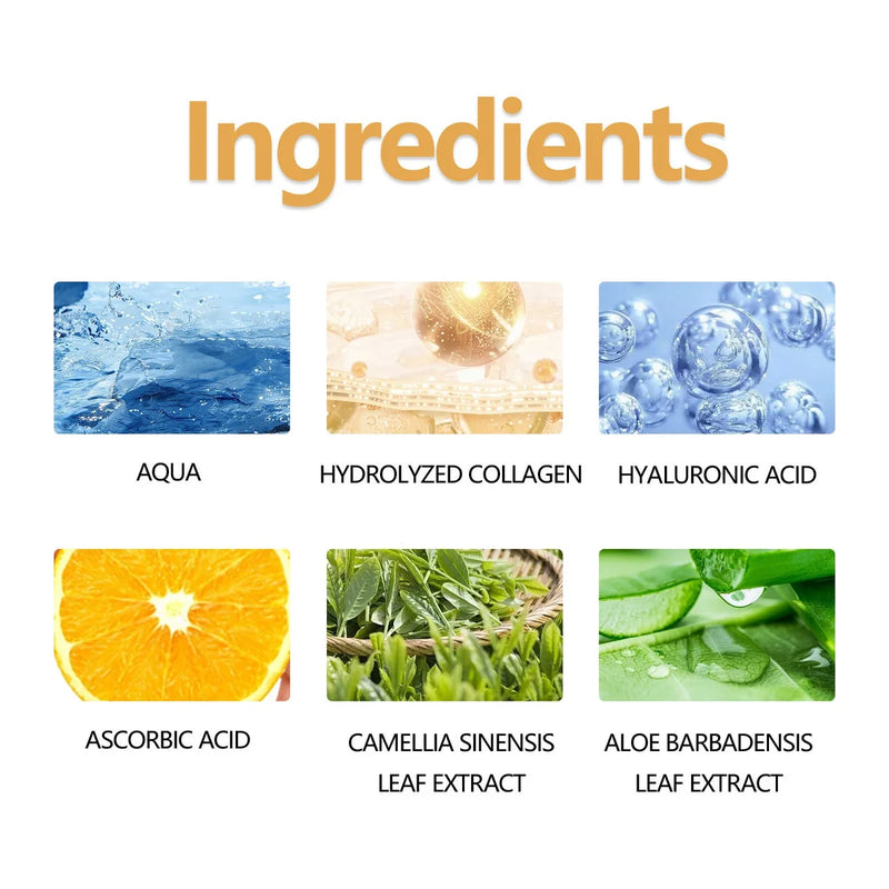 Collagen Face Care Solution Tonic – for Firm & Smooth Skin – stand, caution, key (Image 3)
