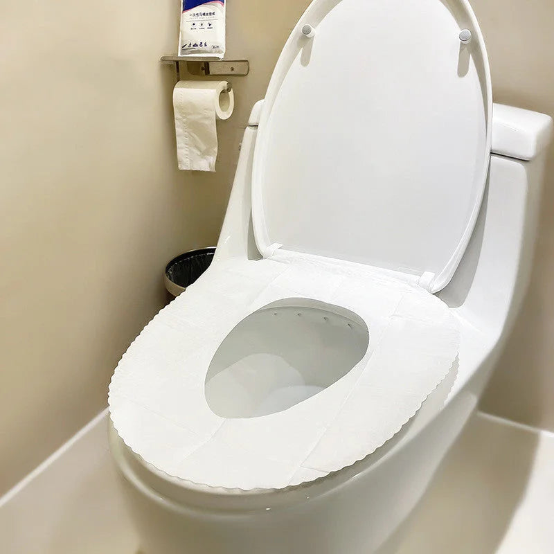 Disposable Toilet Seat Covers – Hygienic Travel-Friendly Bathroom Sheets – wash, apron, back (Image 4)
