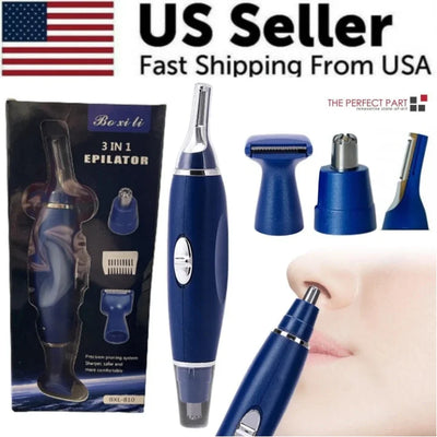 Electric Ear Beard Nose and Eyebrow Hair Trimmer – mustache, razor, brow (Image 7)
