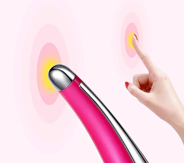 Eye Massager Pen – Targeted Dark Circle & Wrinkle Relief Tool – blinds, eyes, black (Image 5)