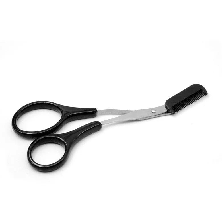 Eyebrow Trimmer Scissors with Comb for Shaping – clip, shear, cap (Image 4)