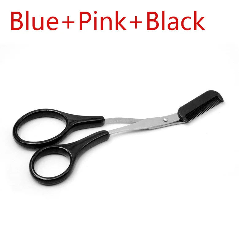 Eyebrow Trimmer Scissors with Comb for Shaping – clip, shear, cap (Image 9)