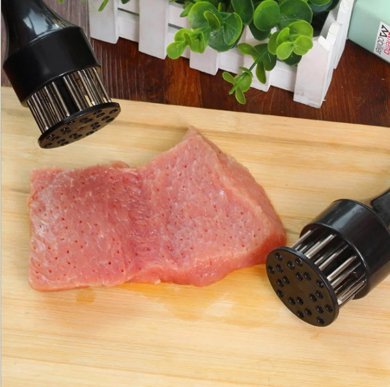 Meat Tenderizer Needle – 48 Stainless Steel Blades for BBQ & Marinade – rib, pin, iron (Image 1)
