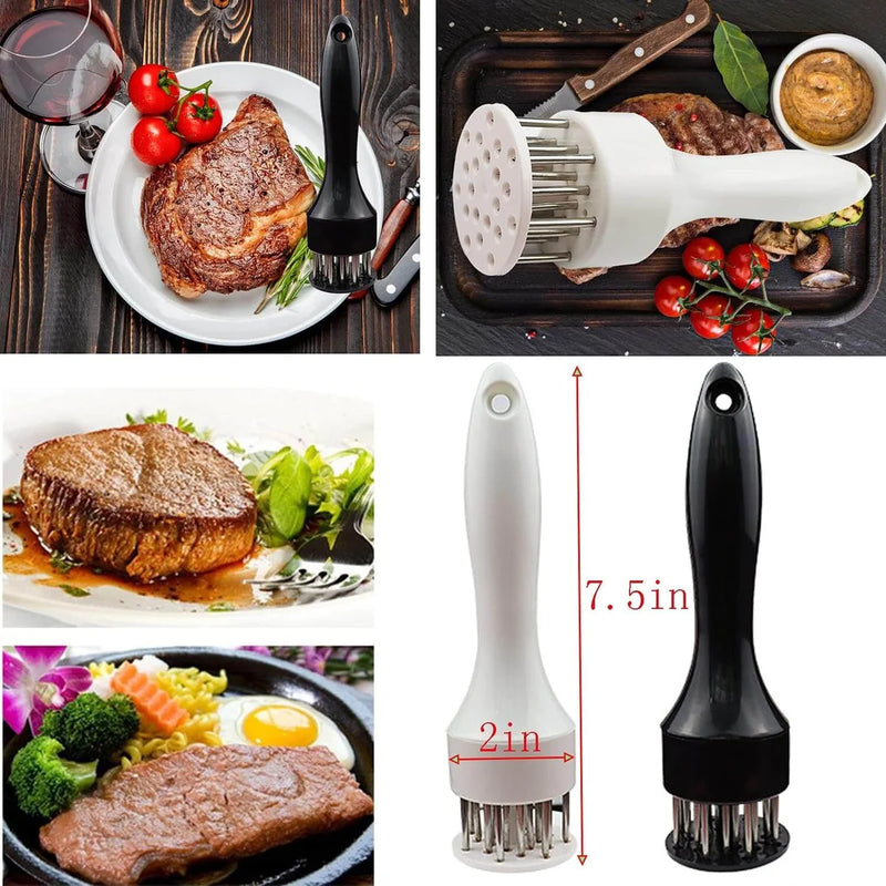 Meat Tenderizer Needle – 48 Stainless Steel Blades for BBQ & Marinade – rib, pin, iron (Image 4)