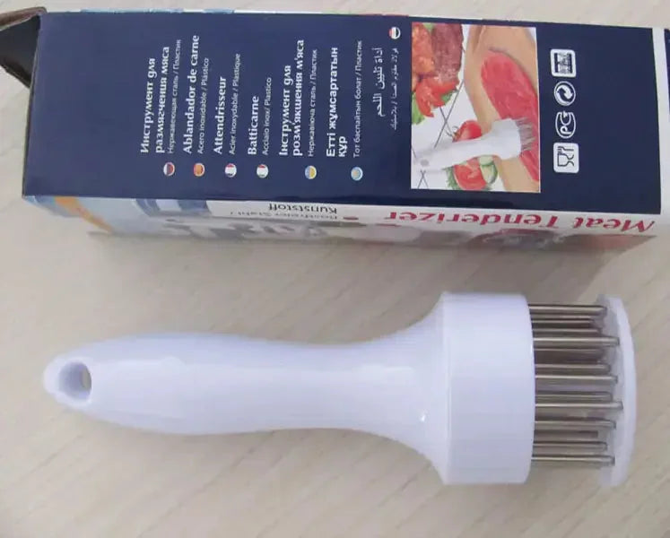 Meat Tenderizer Needle – 48 Stainless Steel Blades for BBQ & Marinade – rib, pin, iron (Image 7)