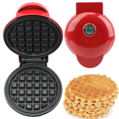 Mini Electric Waffle Maker – Compact Non-Stick Design – small, iron, lard (Image 3)