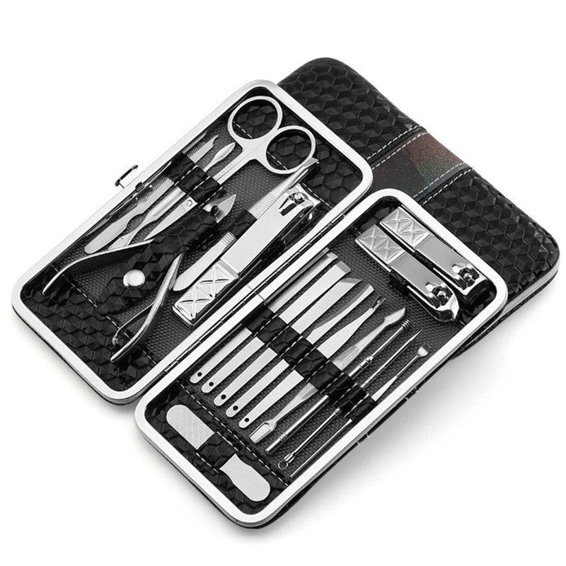 Premium Nail Clippers Set – Sharp Durable Stainless Steel Grooming Kit – needle, file, pin (Image 1)