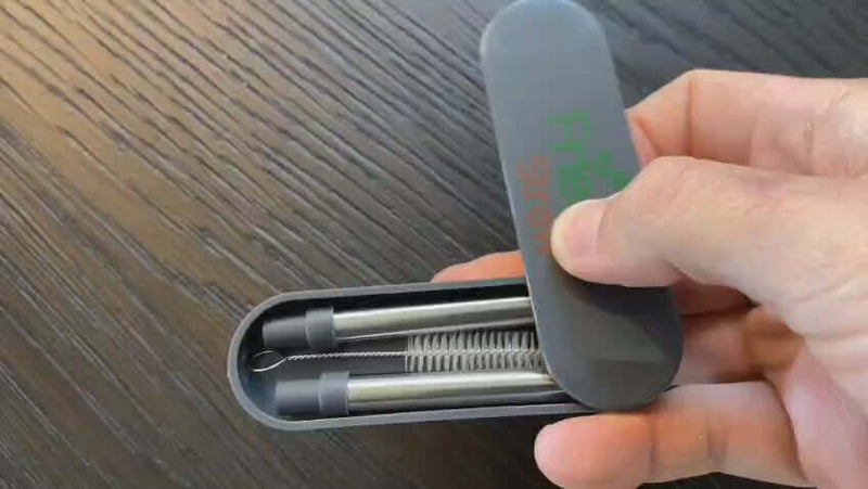 Portable Folding Stainless Steel Reusable Straw