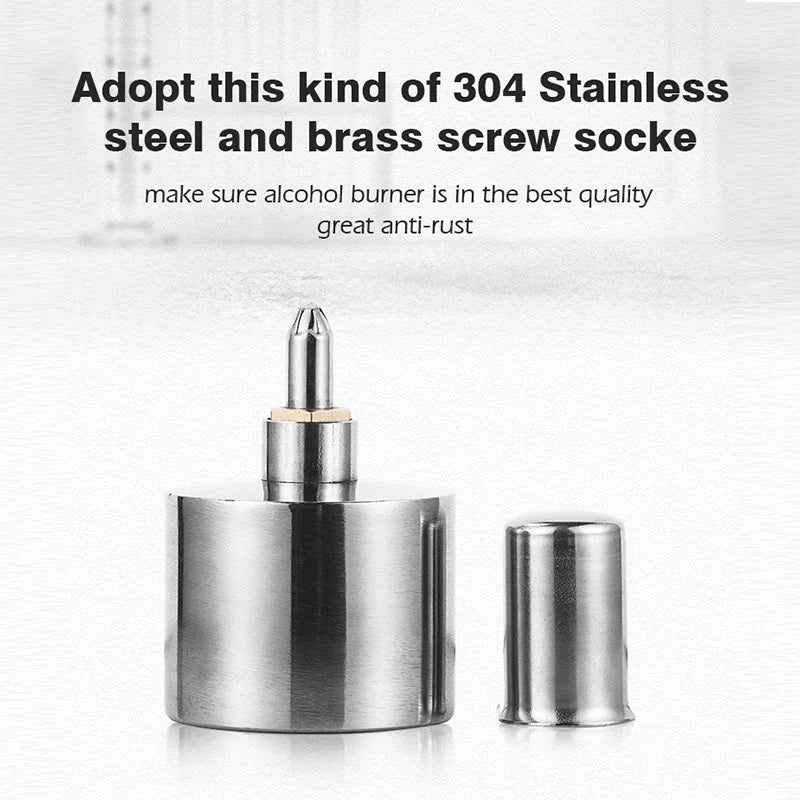 Thickened 304 Stainless Steel Alcohol Lamp – needle, iron, bug (Image 4)