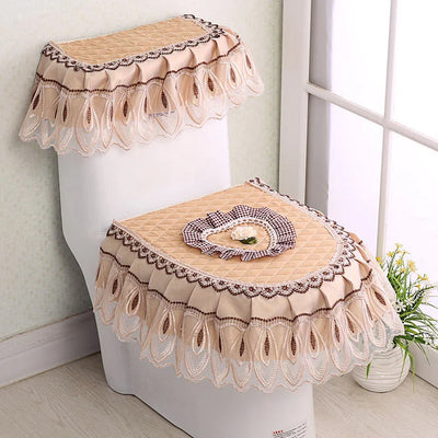 Three-Piece Toilet Seat Set – Soft Washable Bathroom Cushion – potty, hassock, ottoman (Image 7)