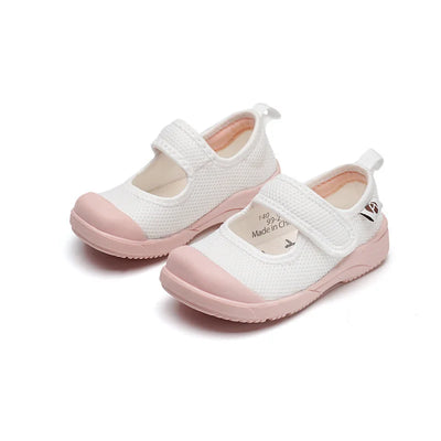 White Cloth Shoes for Children & Toddlers – upper, linen, bib (Image 2)