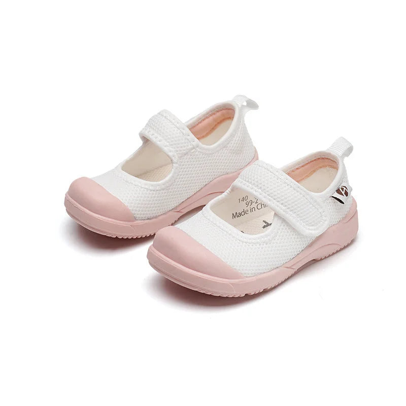 White Cloth Shoes for Children & Toddlers – upper, linen, bib (Image 2)