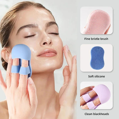 2PC Facial Brush – Deep Cleansing Exfoliating Tool – spa, card, cards (Image 1)