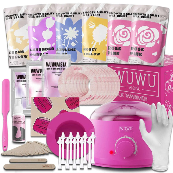 56pc Waxing Kit – for Face & Body Hair Removal – ball, batik, det (Image 1)