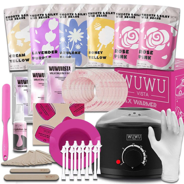 56pc Waxing Kit – for Face & Body Hair Removal – ball, batik, det (Image 5)