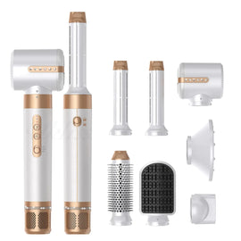 7-in-1 High-Speed Hot Air Brush – Multi-Functional Hair Dryer & Volumizer Styler – comb, blower, towel (Image 2)