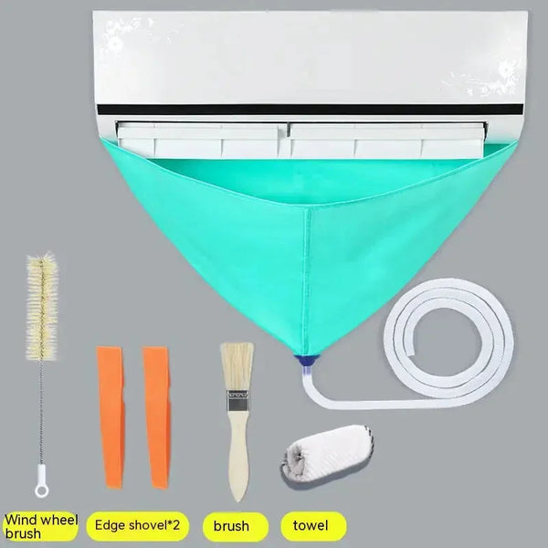 Air Conditioner Waterproof Cover – with Cleaning Tools Se – airs, fan, cleaner (Image 2)