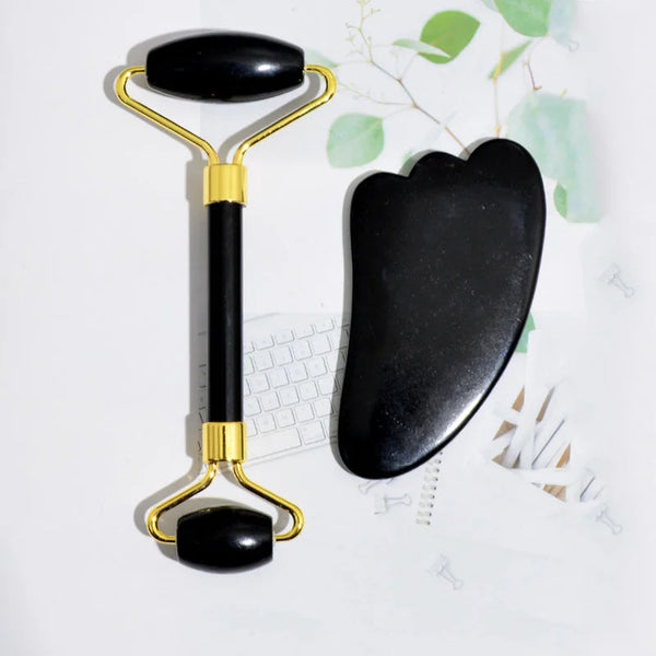 Beauty Jade Roller – Cooling Facial Massage Tool – beauty salon, file, hacking (Image 3)