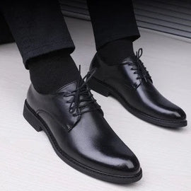 Black Pointed Toe Formal Dress Shoes for Men – pumps, tuxedo, shoe (Image 2)