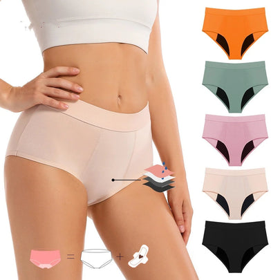 High Waist Period Panties – Leak-Proof Comfortable Underwear – rise, coattail, shorts (Image 1)
