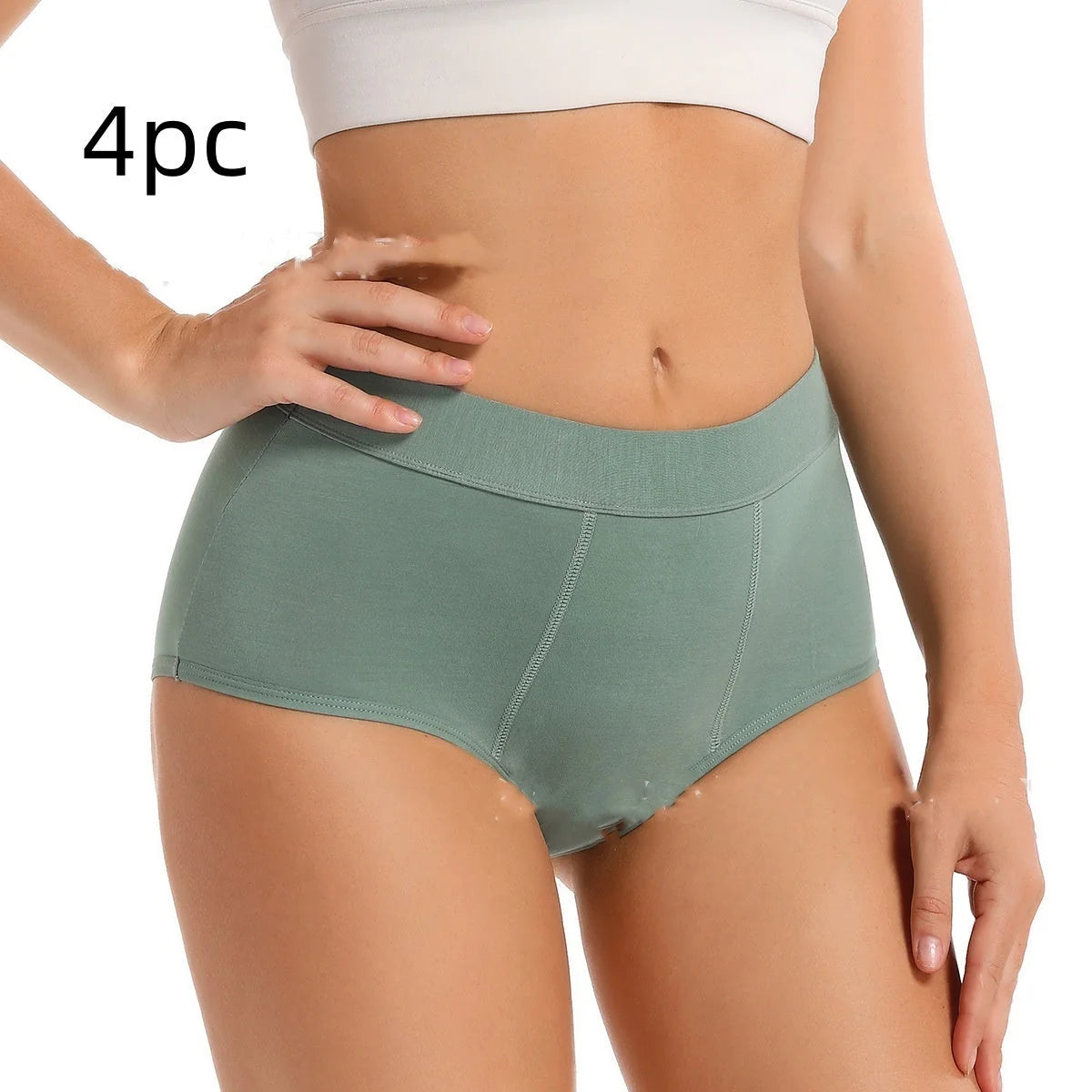 High Waist Period Panties – Leak-Proof Comfortable Underwear – rise, coattail, shorts (Image 3)