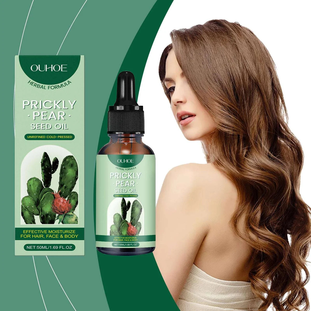 Cactus Daily Hair & Body Care Oil – beehive, dock, hippopotamus (Image 1)