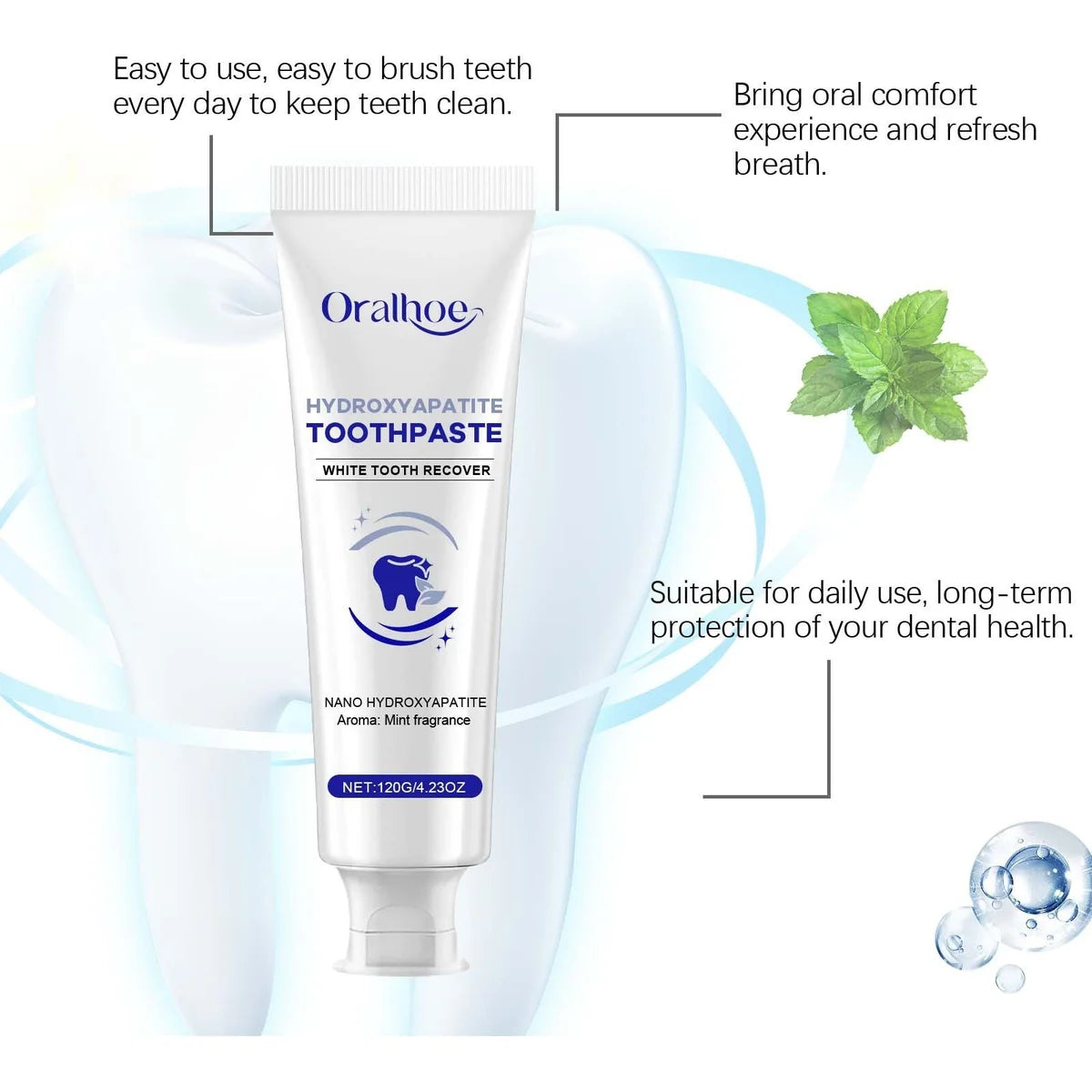 Beautiful Tooth Toothpaste – Whitening & Fresh Breath Formula – dentifrice, fluoride, bleach (Image 4)