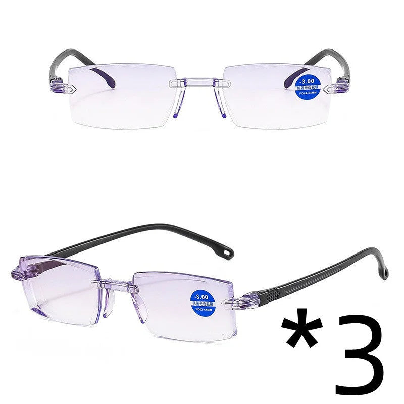 Diamond Cut Blue Light Blocking Glasses – shadow, shadowed, cuts (Image 5)