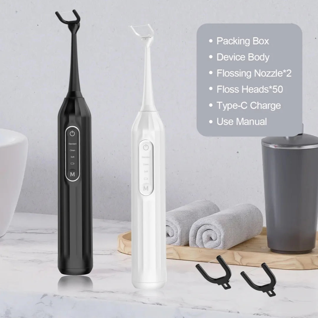 Electric Dental Flosser – Portable Water Jet for Deep Oral Cleaning – dry, tank, tongue (Image 1)