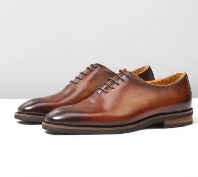 Elegant Men's Oxford  Formal Wedding Shoes – dress, tie, shoe (Image 1)