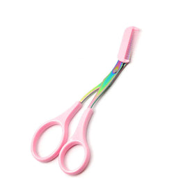 Eyebrow Trimmer Scissors with Comb for Shaping – clip, shear, cap (Image 1)