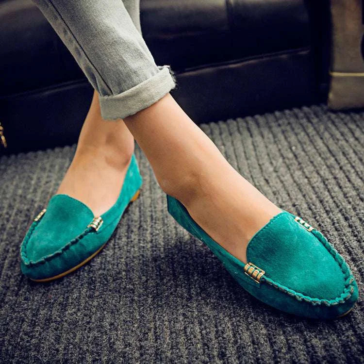 Flat Heel Pumps - Comfortable Women&