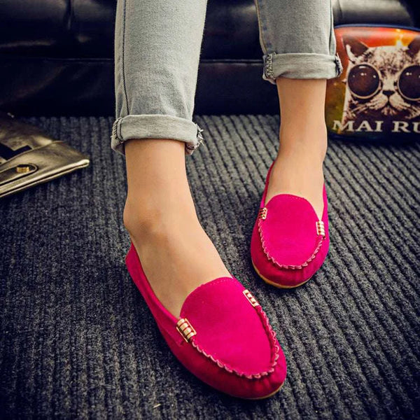 Flat Heel Pumps - Comfortable Women's Student Shoes – flats, cuban heel, spikes (Image 10)