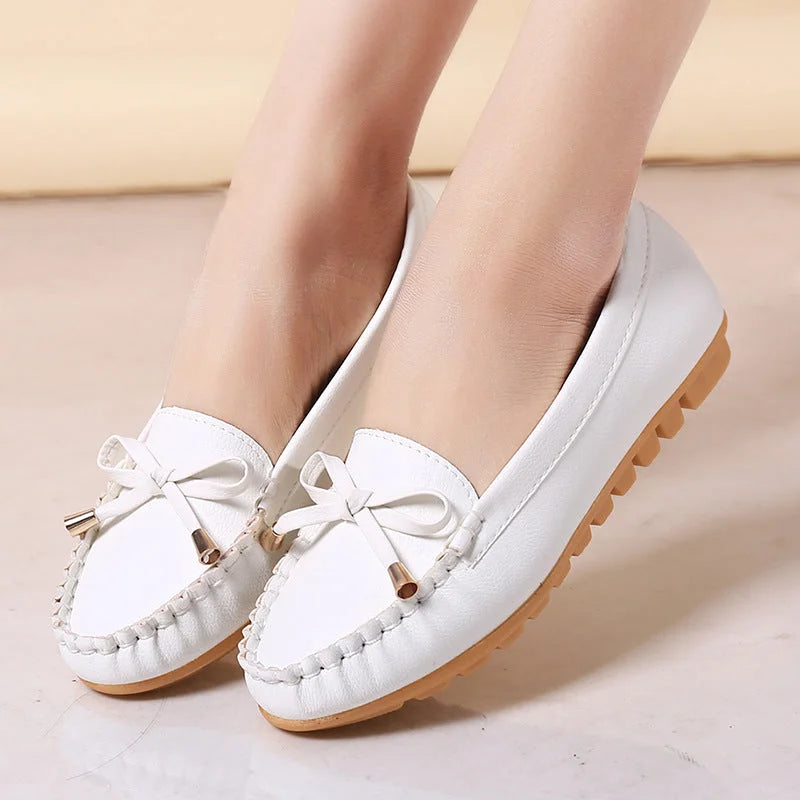 Flat Heel Pumps - Comfortable Women's Student Shoes – flats, cuban heel, spikes (Image 12)