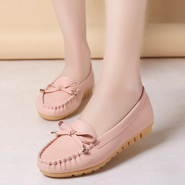 Flat Heel Pumps - Comfortable Women's Student Shoes – flats, cuban heel, spikes (Image 13)