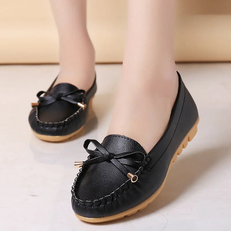 Flat Heel Pumps - Comfortable Women&