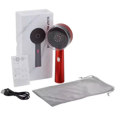 Hair Oiling Red Light Scalp Massager – LED Therapy Comb for Hair Growth & Relaxing Scalp Care – bald, balding, part (Image 3)