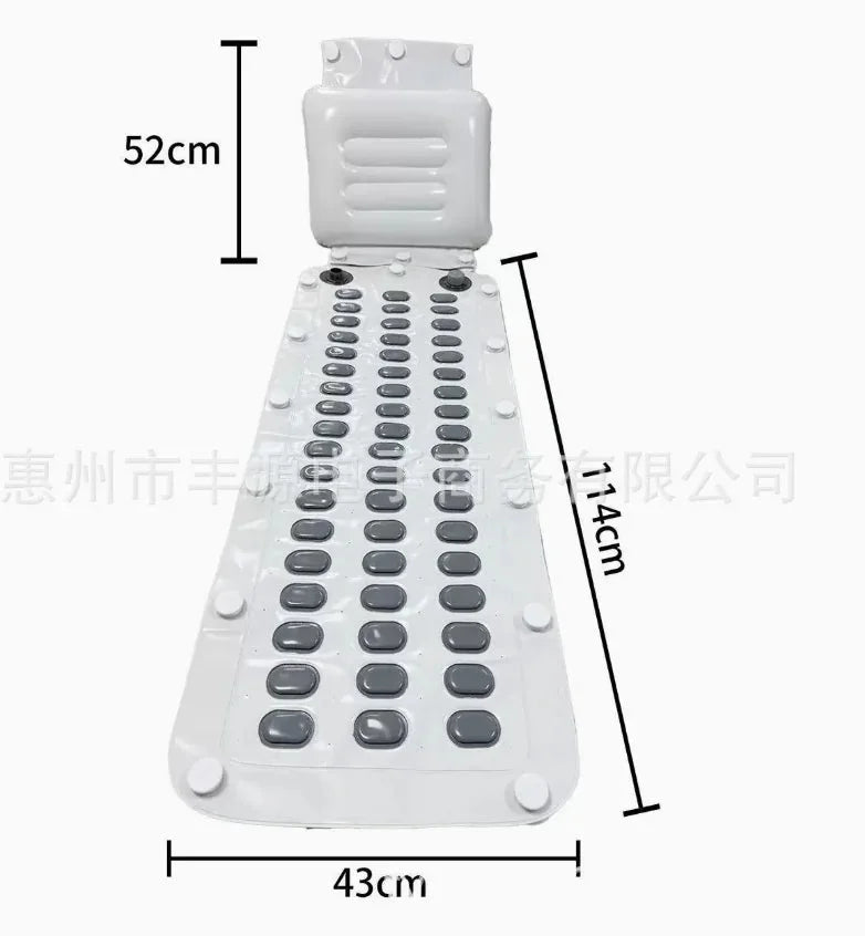 Home Surfing Massage Bath Mat – Hydrotherapy Spa Bubble Machine for Relaxing Bath – sauna, tub, rubber (Image 2)